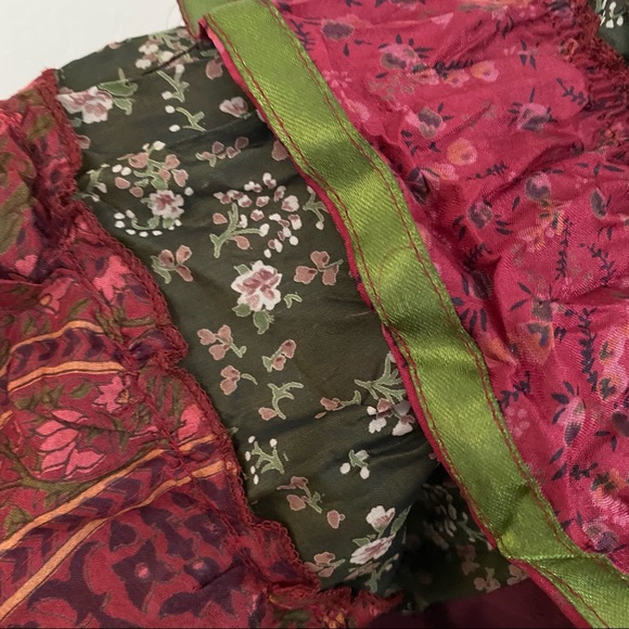 Boho Gypsy Ruffle Lace Crop top - Picture 5 of 12